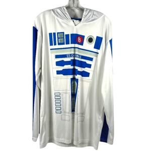 St Louis Cardinals XL Long Sleeve Hoodie Star Wars R2-D2 MLB